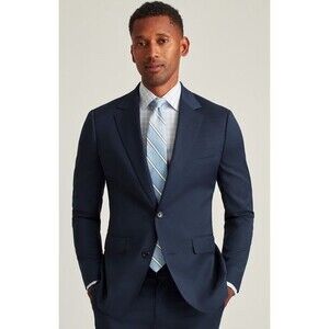 Bonobos Jetsetter Wool Blazer Jacket 42R Jacket Light Navy Blue  Slim Fit NWOT